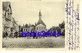 Peronne Marktplatz Département Somme o 1917