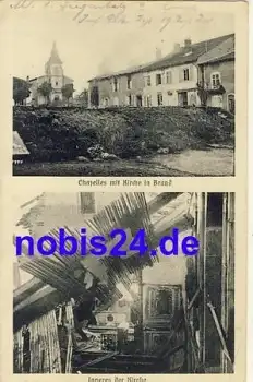 Chazelles Kirche Brand o 1916