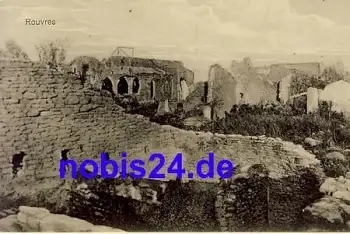 Rouvres zerstört o 1917