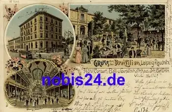 Reudnitz Leipzig Litho Gasthof o 1905