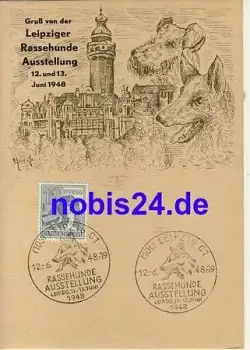 Leipzig Rassehunde Ausstellung o 1948