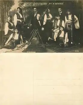 Damen Blasorchester Direktor A. Hardemann  *ca. 1910
