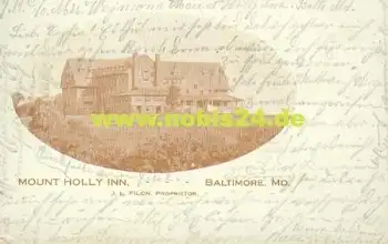 Baltimore Mount Holly Inn Maryland o 25.7.1906