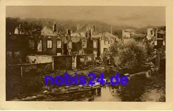 Longuyon zerstört Département Meurthe-et-Moselle *ca.1916