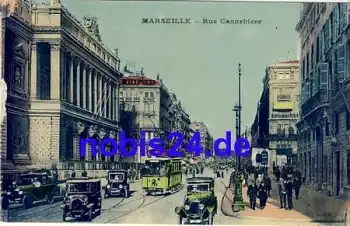 Marseille Rue Cannebiere o 1927