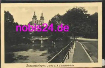 78166 Donaueschingen Schützenbrücke *ca.1920