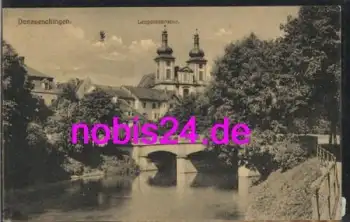 78166 Donaueschingen Leopoldsbrücke Kirche o 1915