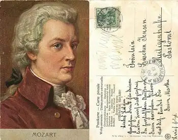 Wolfgang Amadeus Mozart Komponist Künstlerkarte o 23.3.1906