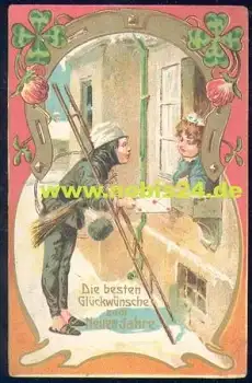 Schornsteinfeger als Postbote o 31.12.1929