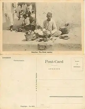 Schuhmacher in  Zanzibar *ca. 1920