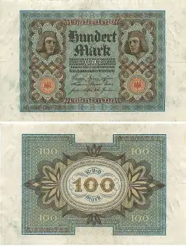 100 Mark Reichsbanknote 1. November 1920 RO67 DEU-75