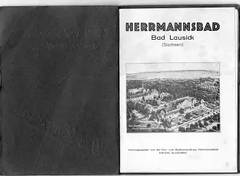 04651 Bad Lausick Herrmannsbad Prospekt 24 Seiten um 1930