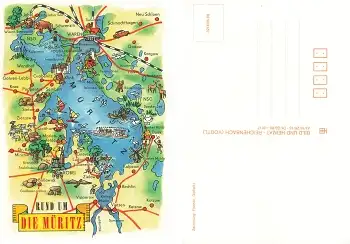 Rund um die Müritz Künstlerkarte Fischer * 1988