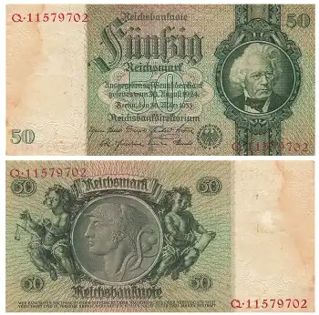 Fünfzig Reichsmark 30. März 1933 RO175b DEU-210b