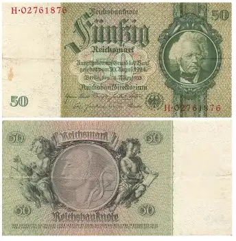Fünfzig Reichsmark 30. März 1933 RO175d DEU-210d
