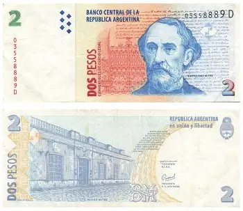 Argentinien 2 Pesos 1997  Banknote