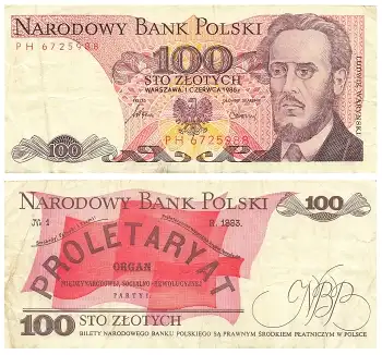 Polen 100 Dwiescie Zlotych 1986 Banknote