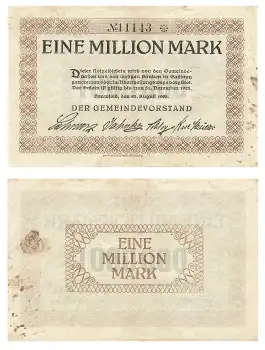 Bramfeld Eine Million Mark 1923 Notgeld