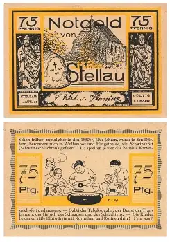 Stellau 75 Pfennig Notgeld 1921