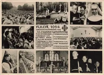 Fulda 76. Deutscher Katolikentag 1954 Grossfoto