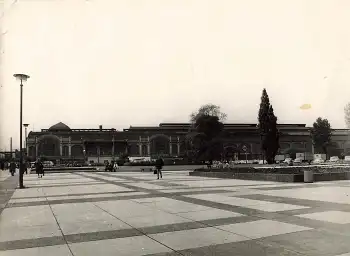 Dresden Hauptbahnhof vom Wienerplatz Grossfoto  um 1970