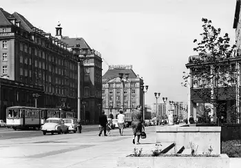 Dresden Ernst-Thälmann-Straße Grossfoto um 1970