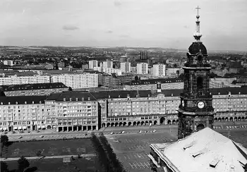 Dresden Altmarkt Grossfoto um 1970