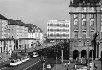 Dresden Ernst-Thälmann-Straße mit Restaurant "Haus Altmarkt" Grossfoto um 1970