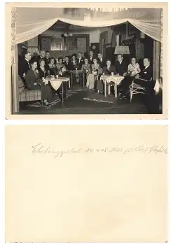 01768 Glashütte Hotel zur Post Ehetanzzirkel  Grossfoto 24.1.1948