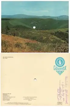 Brocken Roth Kiesewetter Mit Rucksack Hut und Wanderstock Schallplattenkarte Colorvox um 1960