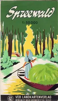 Spreewald Wanderkarte um 1960