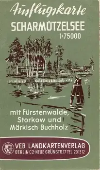 Scharmützelsee Ausflugskarte um 1960