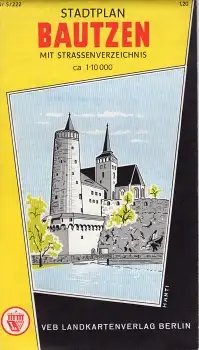Bautzen Stadtplan um 1968