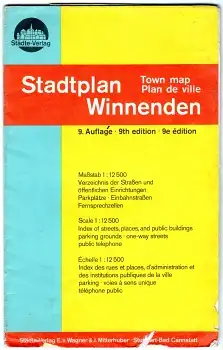 Winnenden Stadtplan um 1970