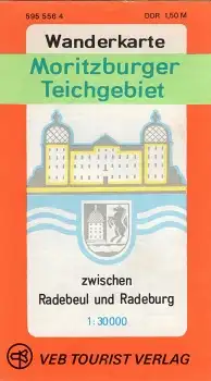 Moritzburger Teichgebiet Wanderkarte 1977