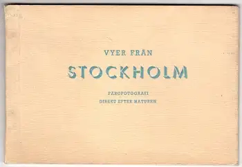 Stockholm Bildmappe um 1950
