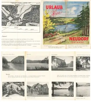Neudorf Ostharz Reiseprospekt um 1957