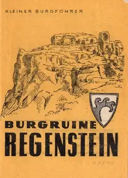 Regenstein Burgruine kleiner Burgführer 1983 12 Seiten