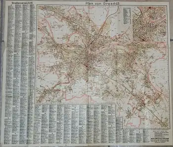 Dresden Stadtplan 1932