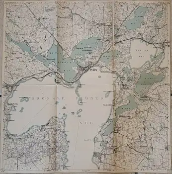 Plön und Umgebung  Landkarte 1900
