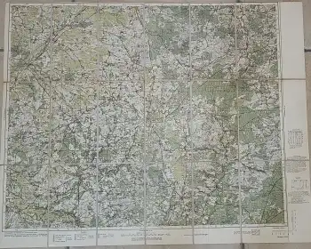 Soltau und Umgebung Einheitsblatt Nr 48 Landkarte 1929