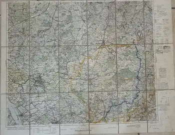 Neumünster und Umgebung Einheitsblatt 18 Landkarte 1929