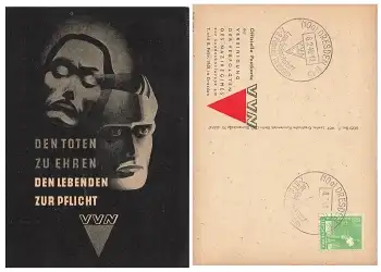 Dresden Landeskonferenz VVN mit Sonderstempel 8.2.1948