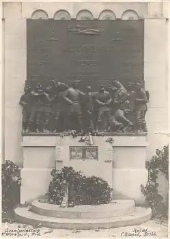 Dresden Alaunplatz Schützen Regiment 108 Denkmal Echtfoto um 1928