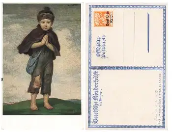 Deutsche Kinderhilfe in Bayern Privatganzsache PP50E1 1921