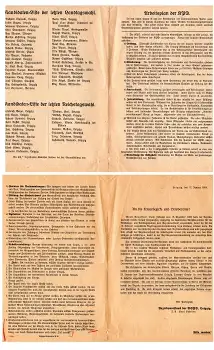 KPD Arbeitsplan und Kandidatenliste Reichstagswahl und Landtagswahl 1924