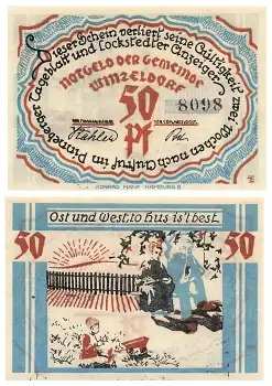 25474 Winzeldorf Notgeld 50 Pfennig um 1920