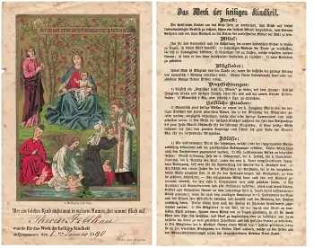 Heiligenbild 1890 zur Taufe