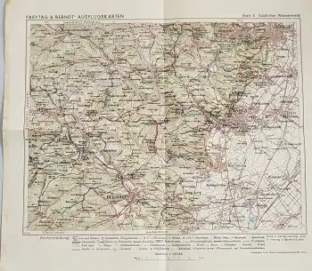 Südlicher Wiener Wald Blatt 3 Freytag und Berndt Ausflugskarten um 1939