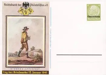Tag der Briefmarke 1941 Ganzsache Luxemburg